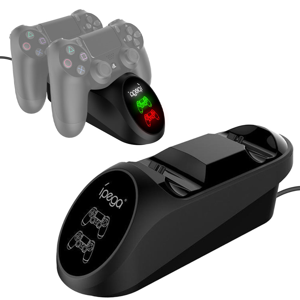 IPEGA PG-9180 Dual Charging Station Game Controller Charging Dock with LED Indicator for PS4 Controller IPEGA PG-9180 Dual Charging Station Game Controller Charging Dock with LED Indicator for PS4 Controller